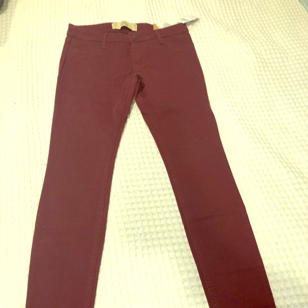 Hollister Maroon Pants